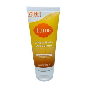 Lume Whole Body Deodorant - Invisible Cream - Toasted Coconut - 2.2 oz / 62g